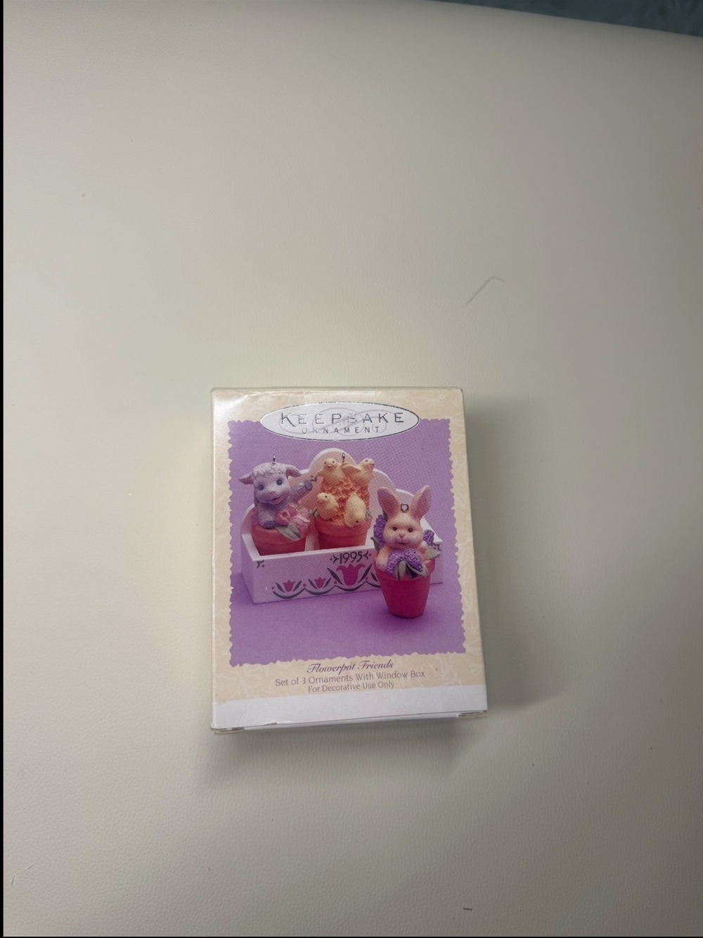 Hallmark Purple Flowerpot Friends Ornament Set
